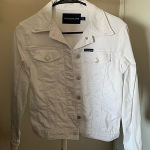 Calvin Klein White Denim Jacket